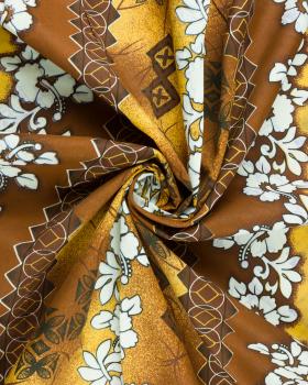 Polynesian fabric HAERE Ochre - Tissushop